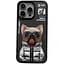 Чохол Nimmy 3D Matal Buttons Apple iPhone 15 Pro Max Dog Black - мініатюра 1