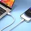 Кабель XO NB249 5A PVC Shiny Colorful Lightning Data Cable білі - мініатюра 2