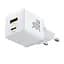 МЗП Baseus Palm Fast Charger 30W (1USB-A/1C) + кабель Type-C to Type-C (P1011160A) Moon White - мініатюра 2