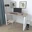Письмовий стіл Ferrum-decor Драйв 750x1400x600 Білий метал ДСП Дуб Сонома Трюфель 16 мм (FRD-103147) - мініатюра 4