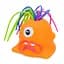 Дитяча іграшка-антистрес "Монстрик" Bambi FG231109065Q(Orange) звук та світло, 5 см - мініатюра 1