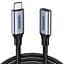 Кабель Ugreen USB 3.1 Type-C M-F,1 м,5A (10Gbps)Чорний,US372 (30205) - миниатюра 1