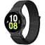 Ремінець нейлоновий на липучці BeWatch для Samsung Galaxy Watch 4/5/6 Чорний (1011301.2UW) - мініатюра 1