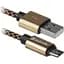 Дата кабель USB 2.0 AM to Micro 5P 1.0m USB08-03T gold Defender (87800) - мініатюра 1