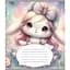 Зошит учнівський "Зайка" 012-590522C-3 в косу лінію, 12 аркушів - мініатюра 1