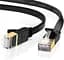 Патч корд Ugreen мережевий кабель 10 Гбіт \ Ethernet RJ45 Cat 7 плоский 0.5М Black (NW107) - мініатюра 1
