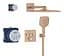Душова система прихованого монтажу Grohe Grohtherm Smartcontrol з Rainshower SmartActive 310 Cube 34864DL0, Теплий захід сонця - мініатюра 2