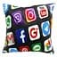 Наволочка Social media - мініатюра 1