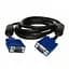 Кабель Atcom VGA - VGA (M/M), HD15, з 2-ма фер. кільцями, 1.5 м, чорний (7789) - мініатюра 1
