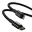 Кабель Baseus Tungsten Gold Fast Charging Cable Type-C to Lightning PD 20W 1m CATLWJ-01 Black - мініатюра 3