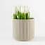 Ваза-кашпо МВМ My Home, 13 см, бежевая (DH-FLOWERS-24 M BEIGE) - миниатюра 4