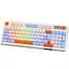 Клавіатура ігрова бездротова Maxxter KBGW3C01 2.4G Wireless White-Blue - мініатюра 1