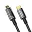 Кабель Baseus Explorer Series Auto Power-Off Fast Charging Data Cable Type-C to IP 20W 1m CATS000001 Black - мініатюра 3