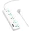 Мережевий подовжувач Hoco AC13A Talento 5-position Socket (1C3A) White - мініатюра 2