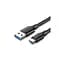 Дата кабель USB 3.0 AM to Type-C 1.0m US184 Black Ugreen (20882) - мініатюра 1