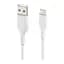 Дата кабель USB 2.0 AM to USB-C 1.0m PVC white Belkin (CAB001BT1MWH) - мініатюра 2