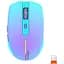 Комп'ютерна миша Mееtion BTM002 RGB 1000-1200-1600 dpi 6 кнопок USB 2.4G бездротова ігрова фіолетова - мініатюра 1