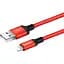 Кабель Hoco X14 Times speed Lightning charging cable L-1 м Червоний Чорний - мініатюра 1