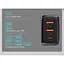 Зарядное устройство 3 порта Baseus 30 W (1Type-C + 2 USB) CCXJ-E01 черный - миниатюра 7
