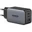 Зарядний пристрій 3xUSB 65W (2хUSB-C+USB-A) Gan CD244 Сірий Ugreen (10335) - мініатюра 1