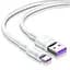 Кабель Baseus Double Loop Fast Charging Cable USB to Type-C 5A 1.0m CATSH-B02 White - мініатюра 1