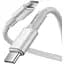 Кабель Baseus High Density Braided Fast Charging Cable Type-C to Type-C 100W 1m CATGD-02 White - миниатюра 3