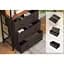 Стеллаж Costway Skiff с текстильными ящиками в стиле Loft - миниатюра 8