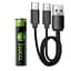 Акумулятори мініпальчик AAA 1200mAh 2 шт. з роз'ємом Type-C HOCO JA4 - мініатюра 2