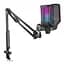 Мікрофон із пантографом конденсаторний Fifine Q-6T-B RGB USB Black - мініатюра 1
