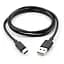 Дата кабель USB 2.0 AM to Type-C PVC 1m black Vinga (VCPDCTC1BK) - мініатюра 2