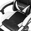 Кресло геймерское Kruger & Matz GX-150 с подставкой для ног Black/White - миниатюра 5