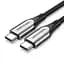 Кабель Vention Cotton Braided USB-C to USB-C 3.1 Cable 0.5M Gray (TAAHD) - мініатюра 1