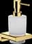 Дозатор підвісний Hansgrohe AddStoris для рідкого мила Polished Gold Optic/скло 41745990, Золотий - мініатюра 1