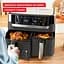 Аерогриль Tefal Dual EasyFry & Grill AirFryer чорний 2700 Вт (EY905B10) - мініатюра 2