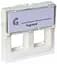 Лицьова панель Mosaic для конектора 2хRJ45 Keystone білий Legrand osv0002089 - мініатюра 1