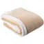 Ковдра Soho Plush hugs Beige флісова, 200х150 см, бежева з білим (1222К) - мініатюра 1