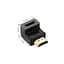 Переходник HDMI M to HDMI F 90° corner Down HD112 black Ugreen (20109) - миниатюра 4