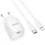 МЗП Hoco C146A Charm PD20W (1USB-C) + кабель Type-C to Lightning White - мініатюра 2
