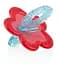 Силіконовий прорізувач Nuby, блакитний з бордовим (6826redbluflwr) - мініатюра 1