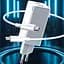 Сетевое зарядное устройство Baseus GaN2 Q.Charger C+C 45W With Mini Cable Type-C toType-C 60W White CCGAN-M02 - миниатюра 2