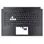 Верхня кришка для Asus TUF Dash F15 FX516P FX516P series, (Чорний, топкейс з клавіатурою з підсвічуванням, 90NR0651-R31UA0, Оригінал) - мініатюра 1