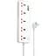 Сетевой удлинитель Hoco AC14A Rico 5-position socket(PD30W/1C3A) белый - миниатюра 1