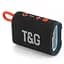 Портативна Bluetooth колонка-радіоприймач з підсвічуванням чорна TG396 5W - мініатюра 1