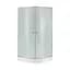 Душова кабіна Lidz Latwa SC80x80.SAT.LOW.FR, скло Frost 4 мм + Lidz Душовий піддон Kapielka ST80x80x15, Універсальна, матовий - мініатюра 1