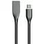 Кабель PowerPlant USB - XiaomicroUSB, 1м, силикон, черный - миниатюра 1