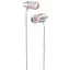 Проводные вакуумные наушники Hoco M85 Platinum sound universal earphone with mic, 3.5mm, 1.2m, silver - миниатюра 3