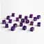 Набір кубиків Q-Workshop Full Pack D6s: Shimmering Purple&Gold (20 шт.) (S20605) - мініатюра 3