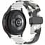 Ремінець для Samsung Galaxy Watch 4 44mm - біло-чорний ширина кріплення 20мм силікон Watchbands Cls-color (W30-8WB10289017) - мініатюра 3