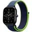 Ремінець нейлоновий на липучці BeWatch Xiaomi Amazfit BIP/GTS/GTR 20 мм Синій (1011358.3UW) - мініатюра 1