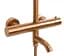 Душова система Rea Lungo brushed copper з термостатом та виливом REA-P8807, Теплий захід сонця - мініатюра 6